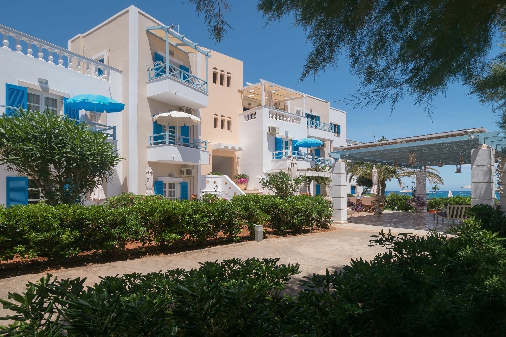 Pyrgos Beach Hotel Apartments マリア エクステリア 写真